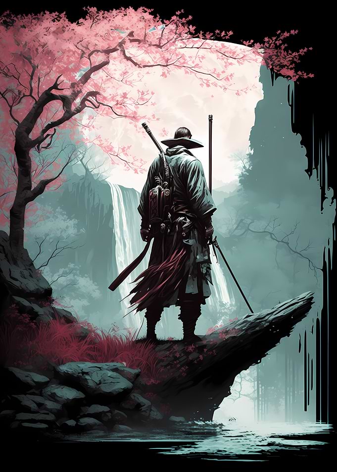 Japanese Warrior Waterfall