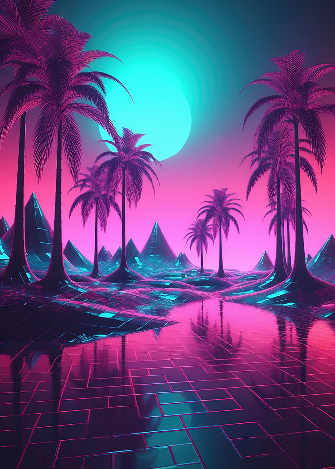Surreal Synthwave Night