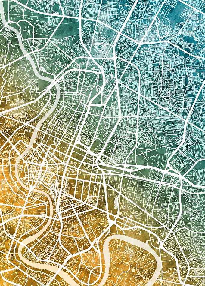 Bangkok Thailand Map