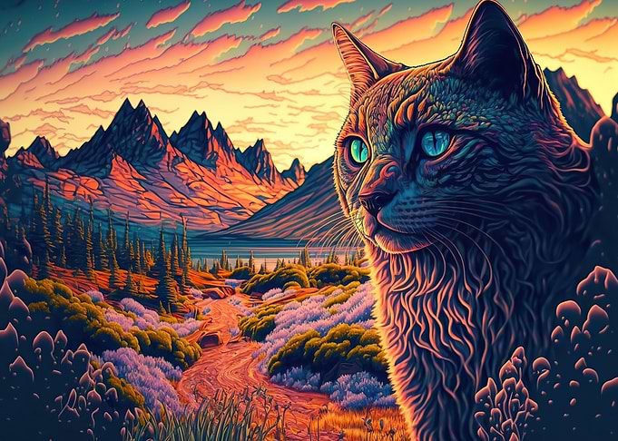 Landscape Cat