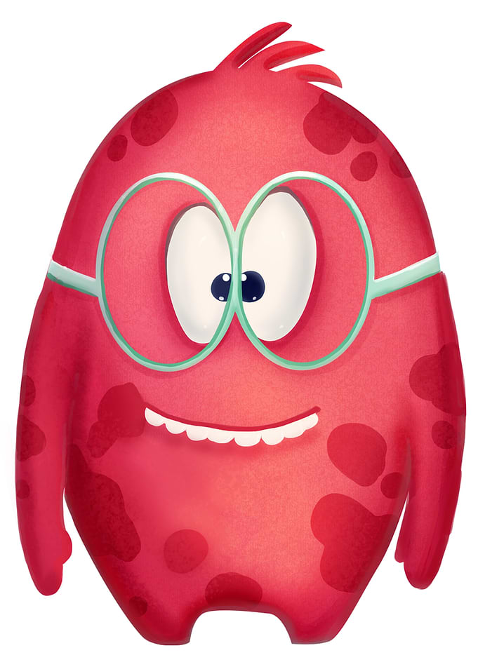 Cute Red Monster