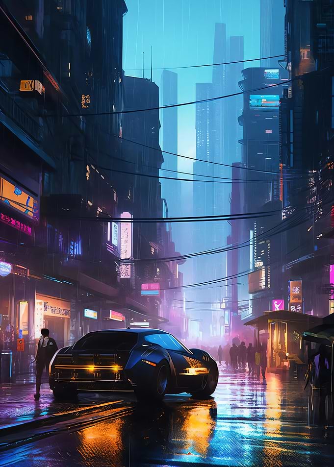 Rainy Cyberpunk Tokyo Ride