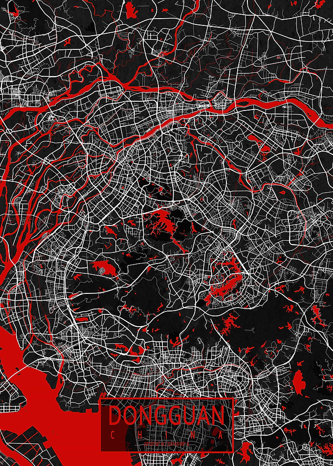 Dongguan City Map Oriental