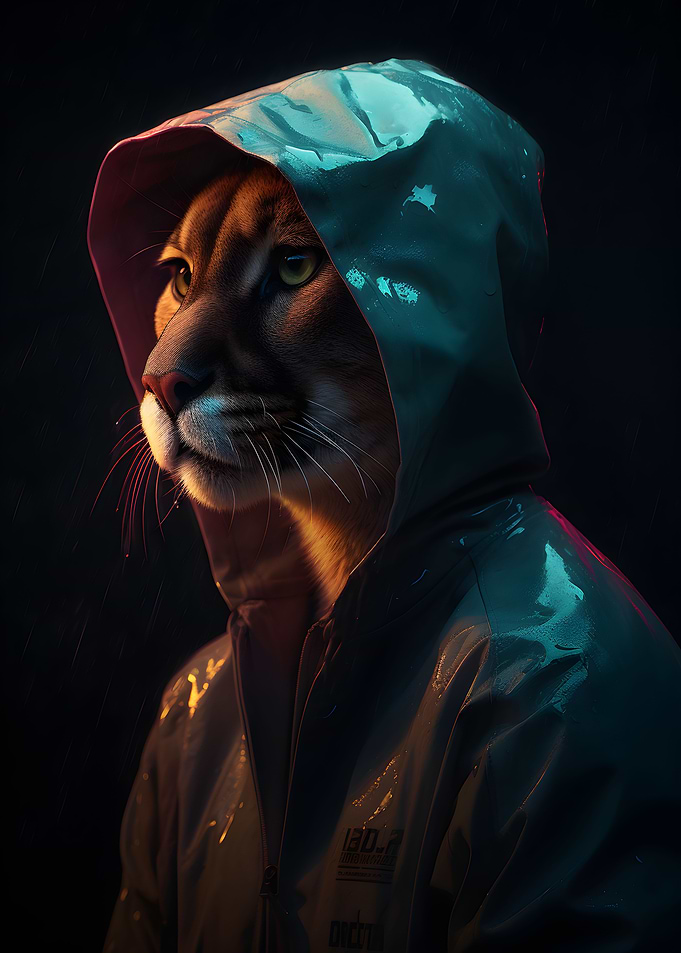 Puma in a Raincoat