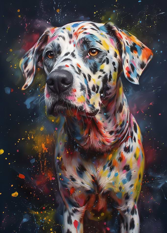 Dalmatian painting