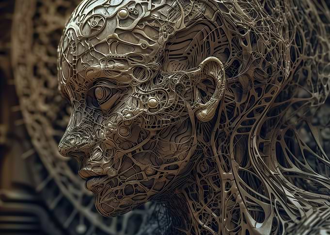 Alien Man Intricate Metal