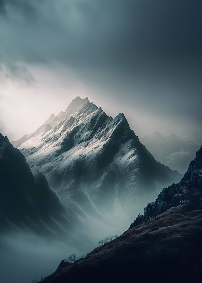 Mountains sunset