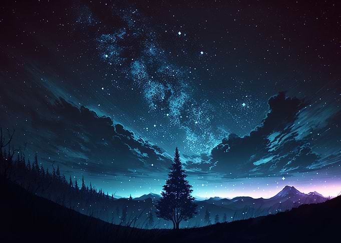 Beautiful night sky