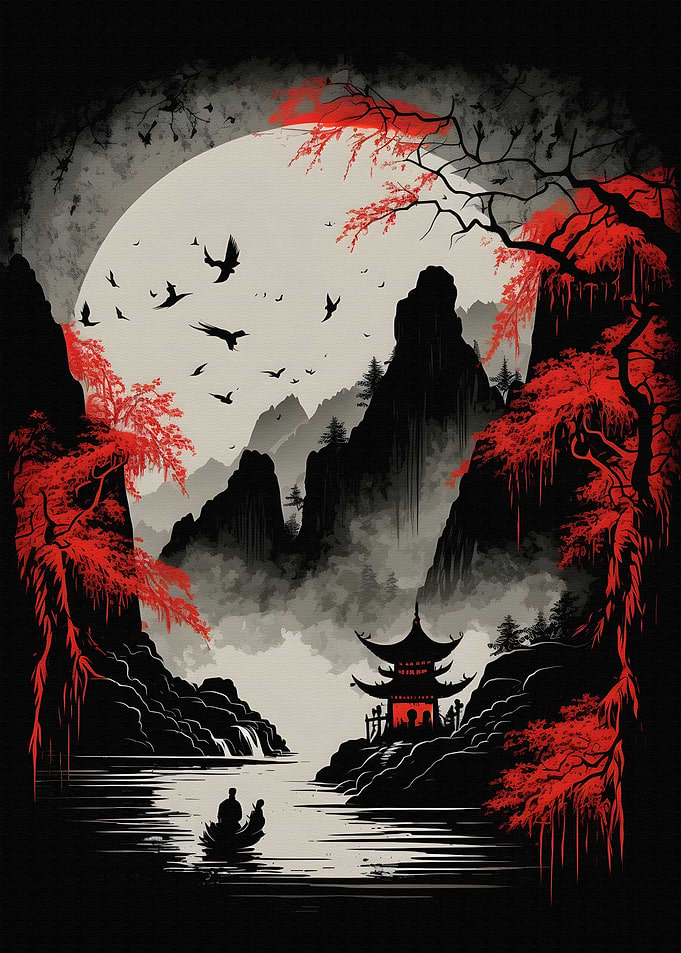 Watercolor Chinese style