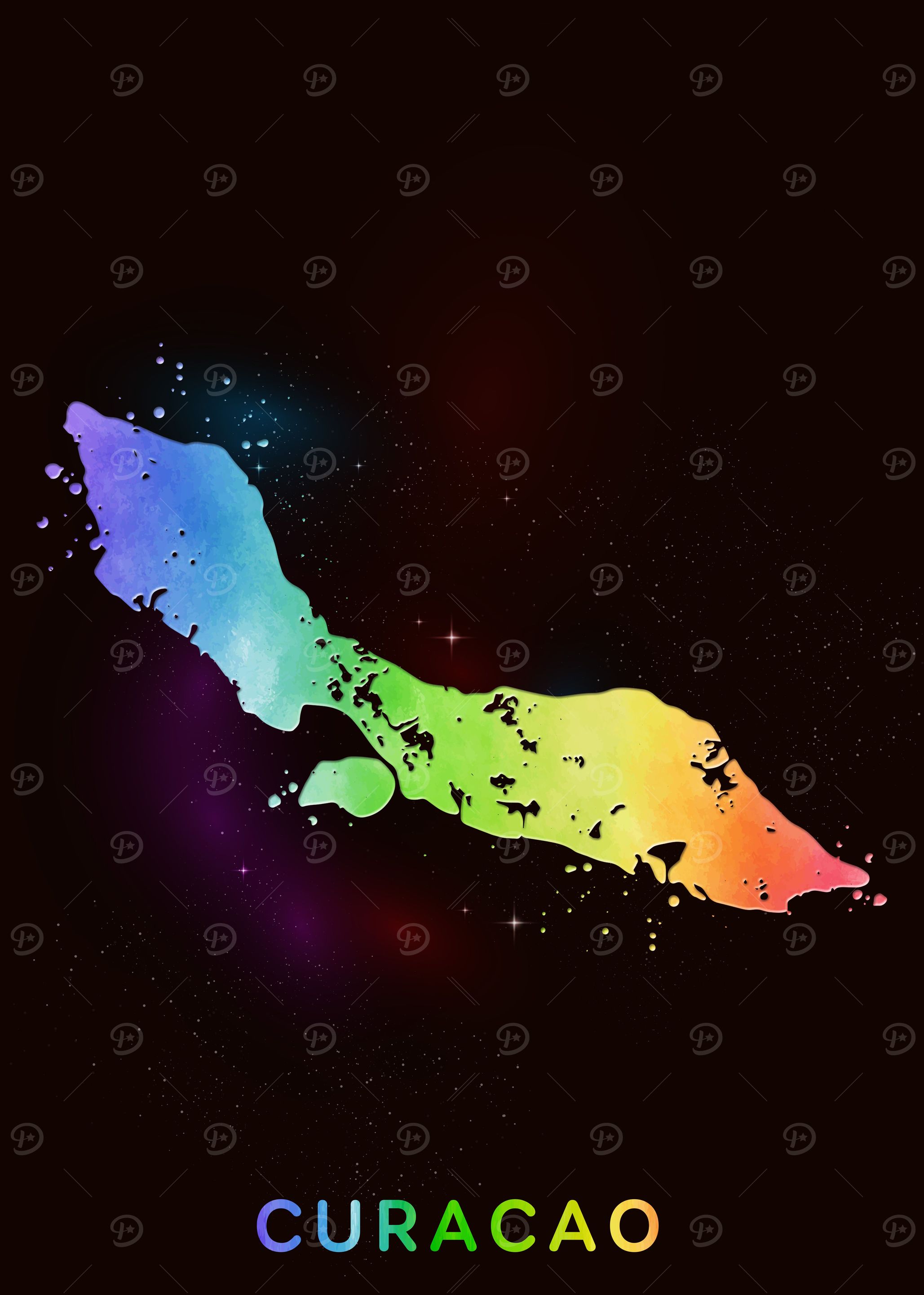 CURACAO MAP