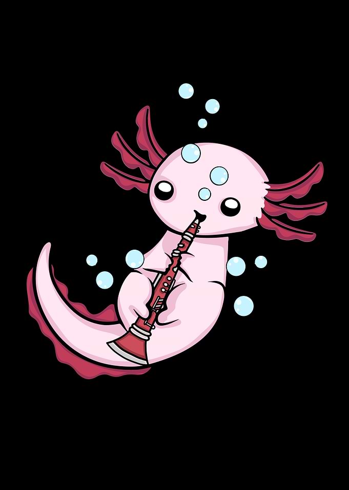 Clarinet Player Axolotl