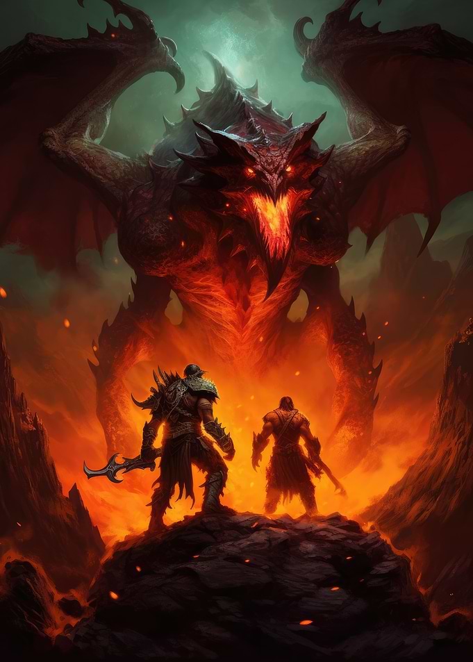 Fiery Dragon Battle