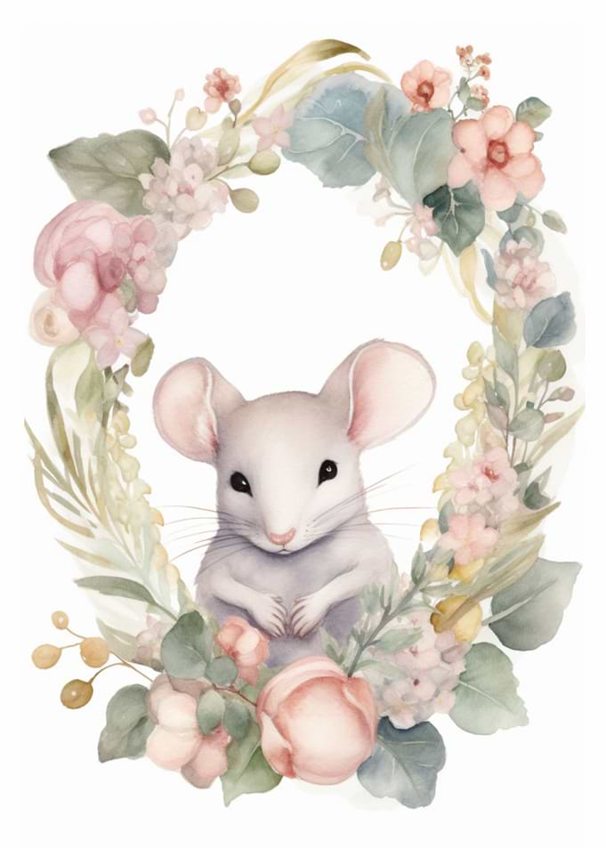 Watercolor Mouse