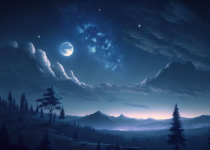 Beautiful night sky