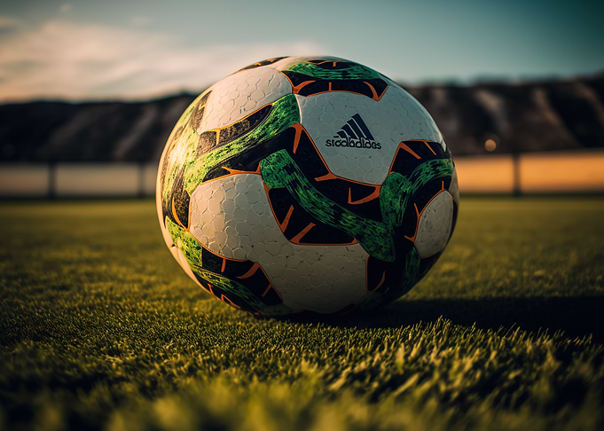 Soccer ball in grass