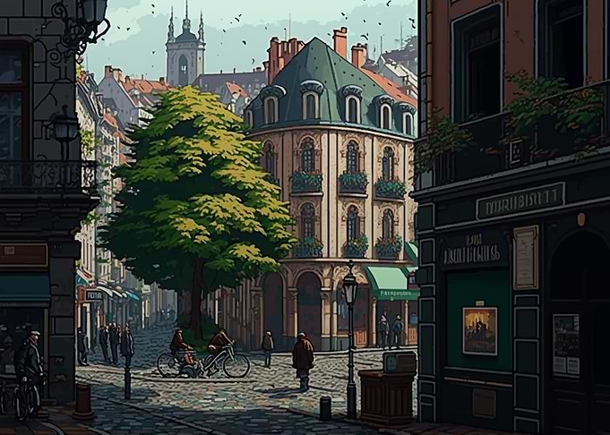 Rennes Pixel art