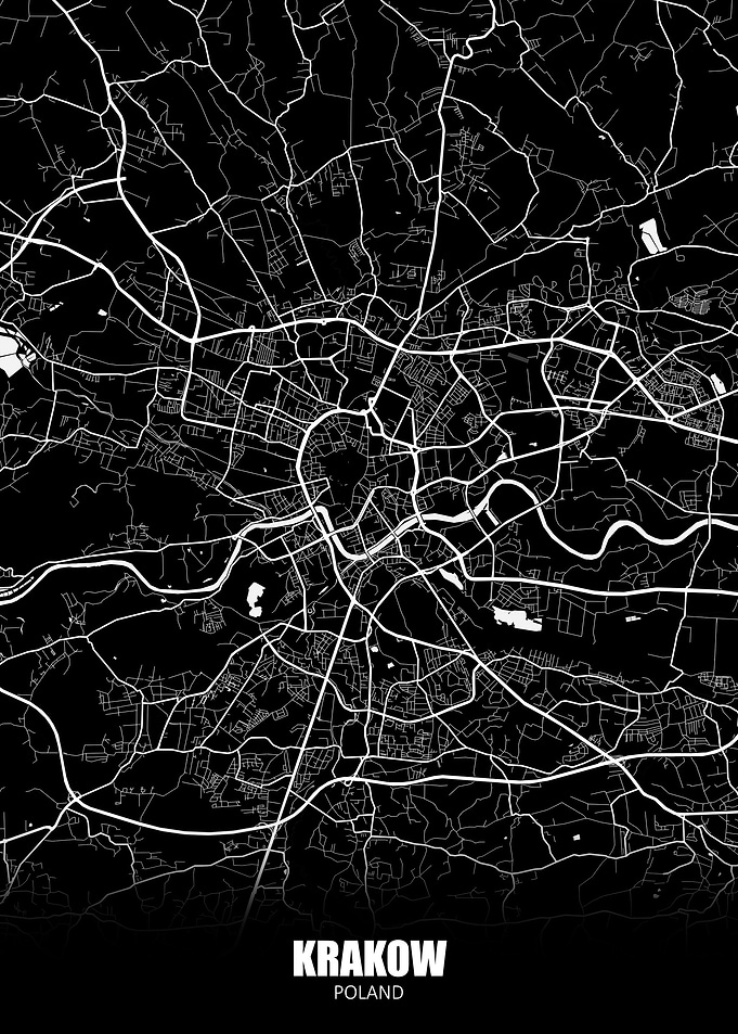 Krakow Poland Map