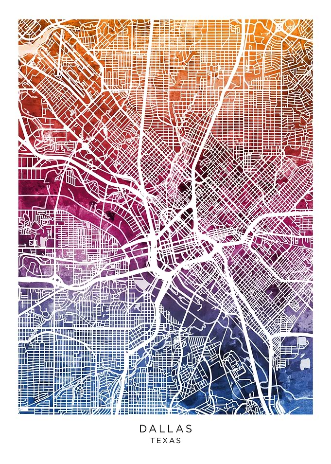 Dallas Texas Map