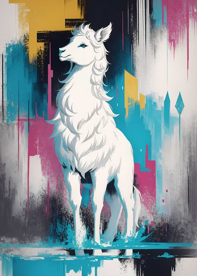 Standing llama