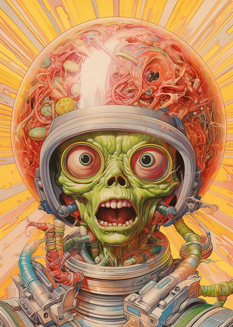 Invasion Imminent — metal poster wall art