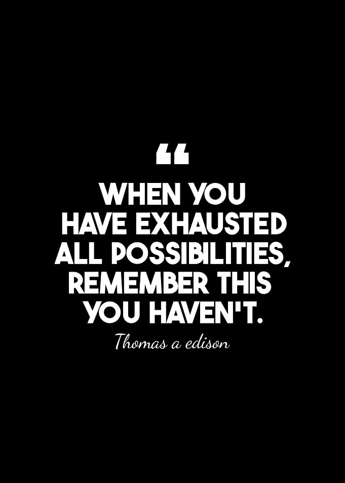 quote Thomas a edison
