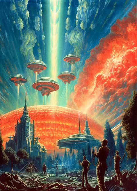 Martian Mayhem — metal poster wall art