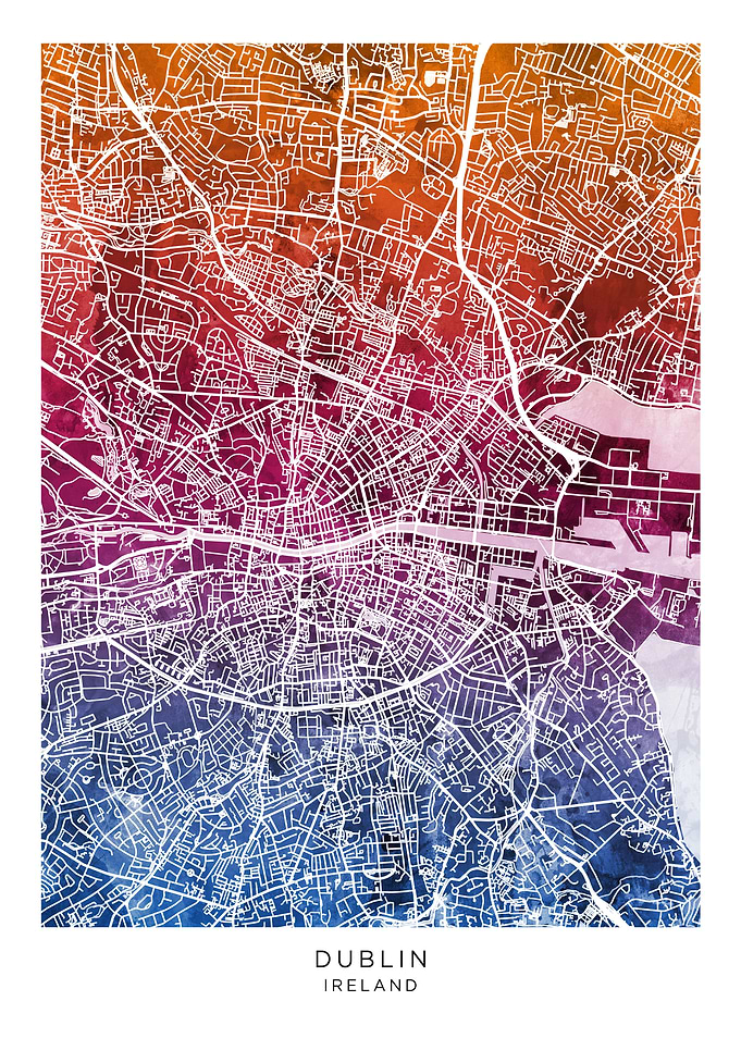 Dublin Ireland Map
