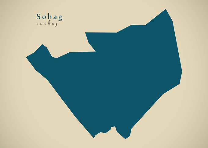 Sohag governorate map