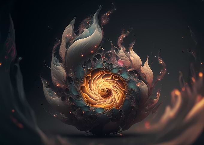 Fantastic dreamy flower