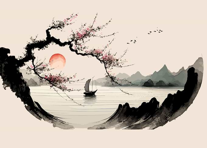 Blossoming sakura