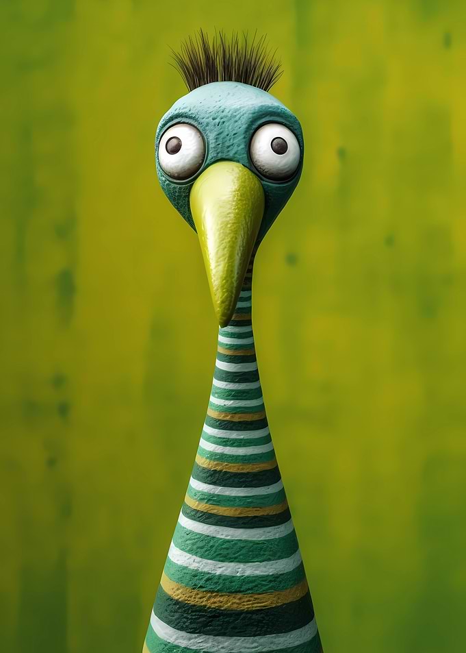 Colorful Striped Bird