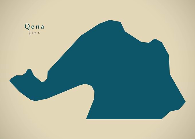 Qena governorate map