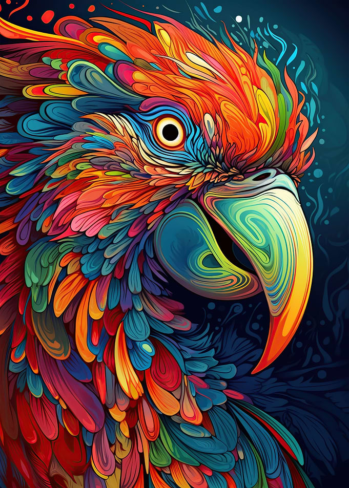 Colorful Companions Parrot