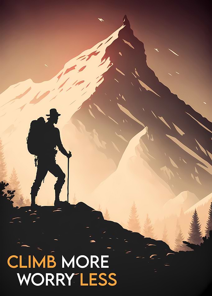 Mountain Hiker Man