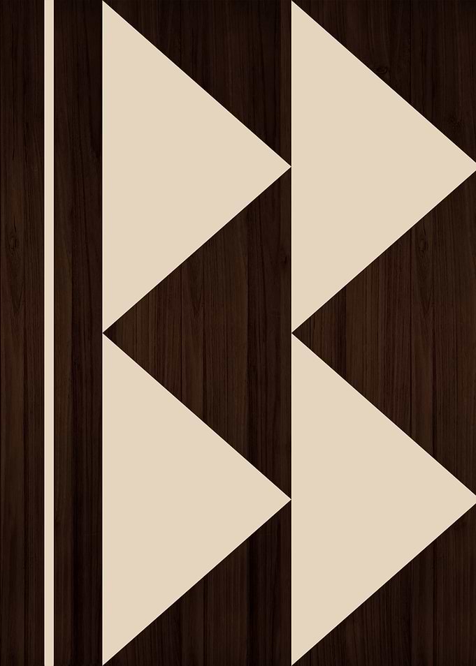 WOOD GEOMETRIC ABSTRACT