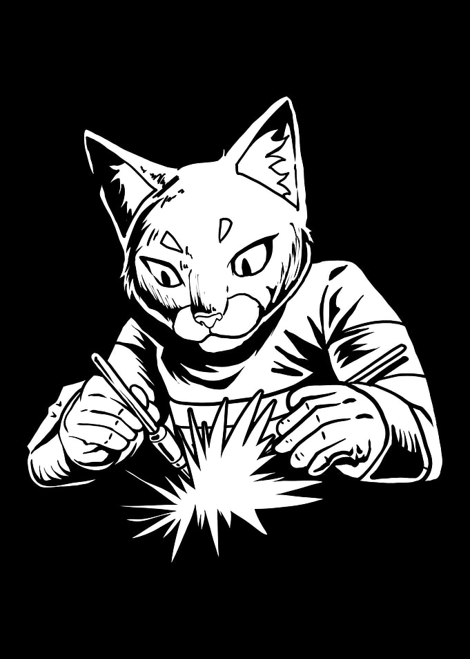 Welding Welder Cat