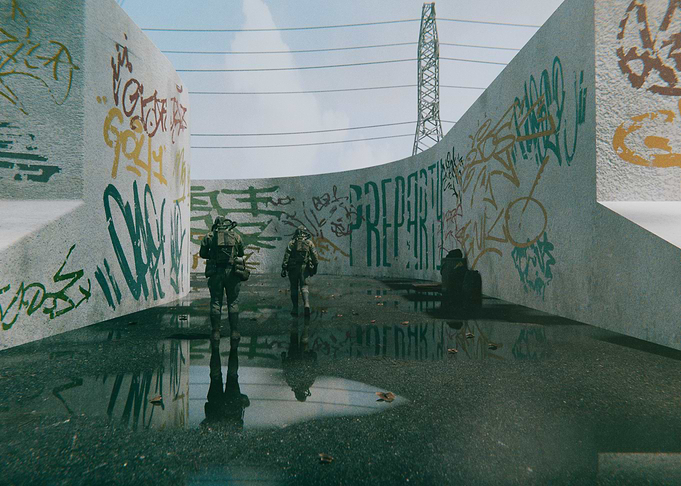 Post War Scene 1 3D