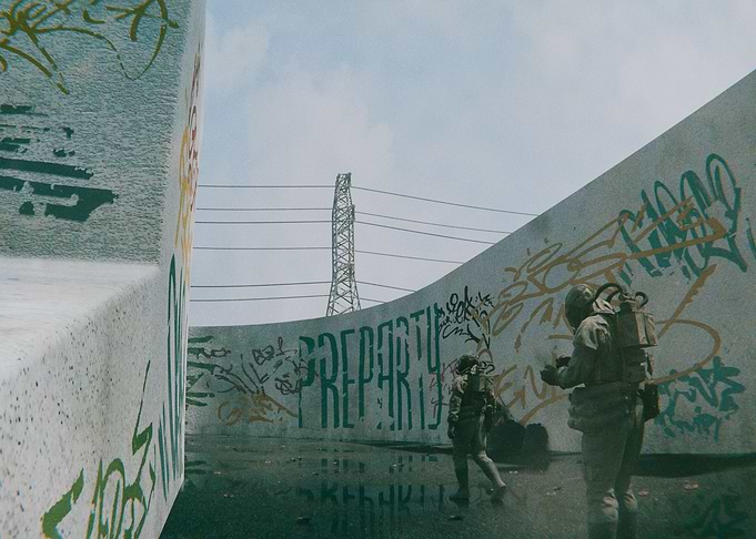 Post War Scene 3 3D