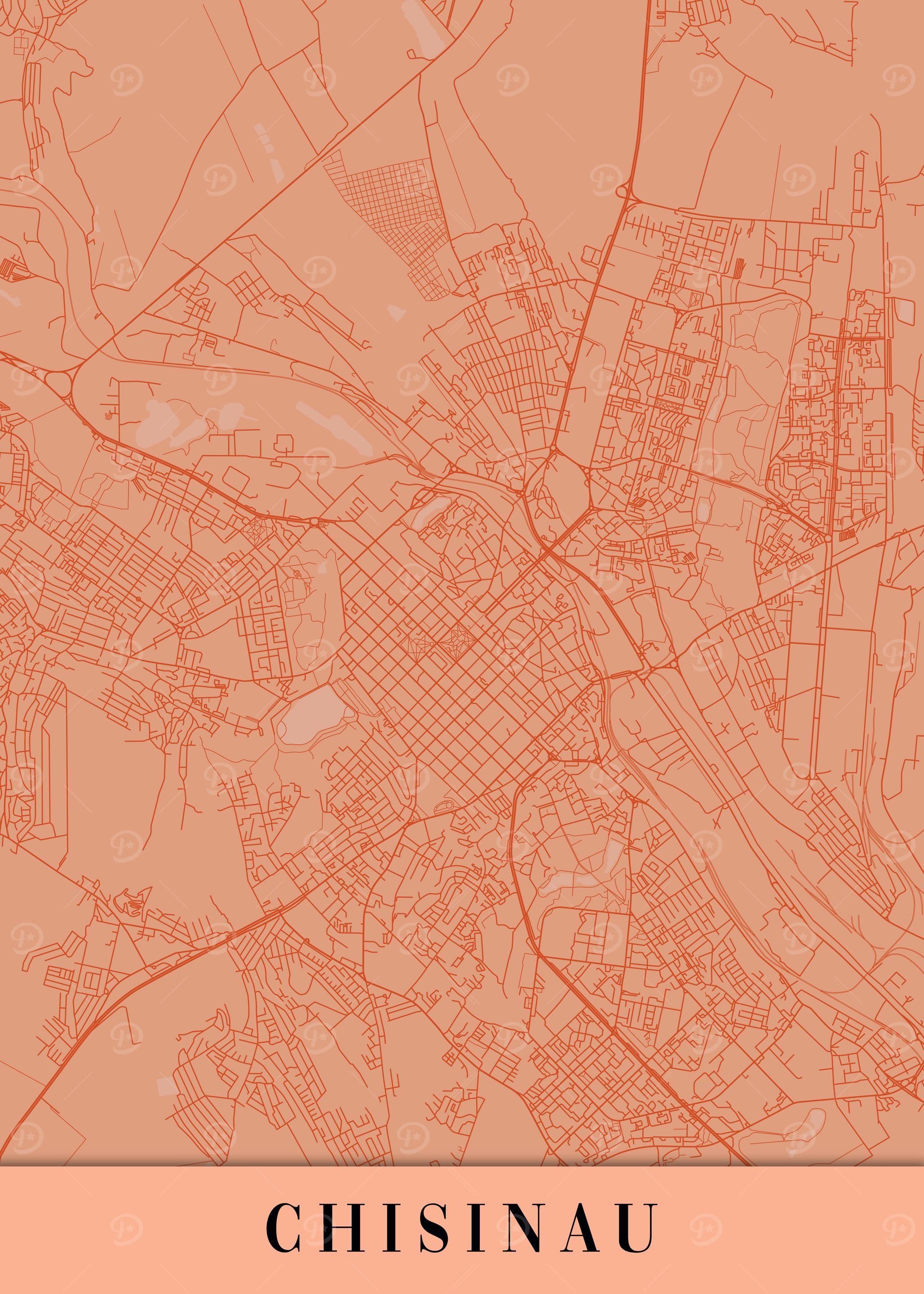 Chisinau Orange Map