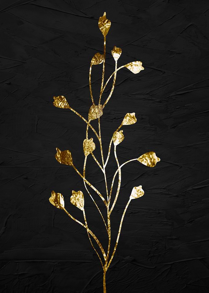 TROPICAL FLORAL GOLD