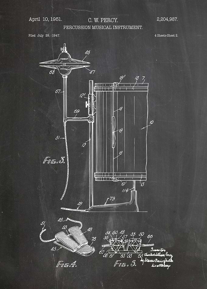 Percussion musical patent