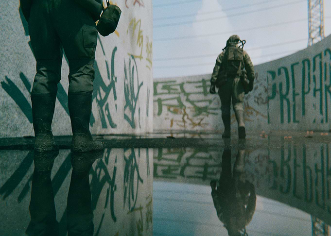 Post War Scene 2 3D