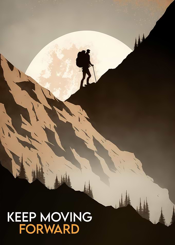 Mountain Hiker Man