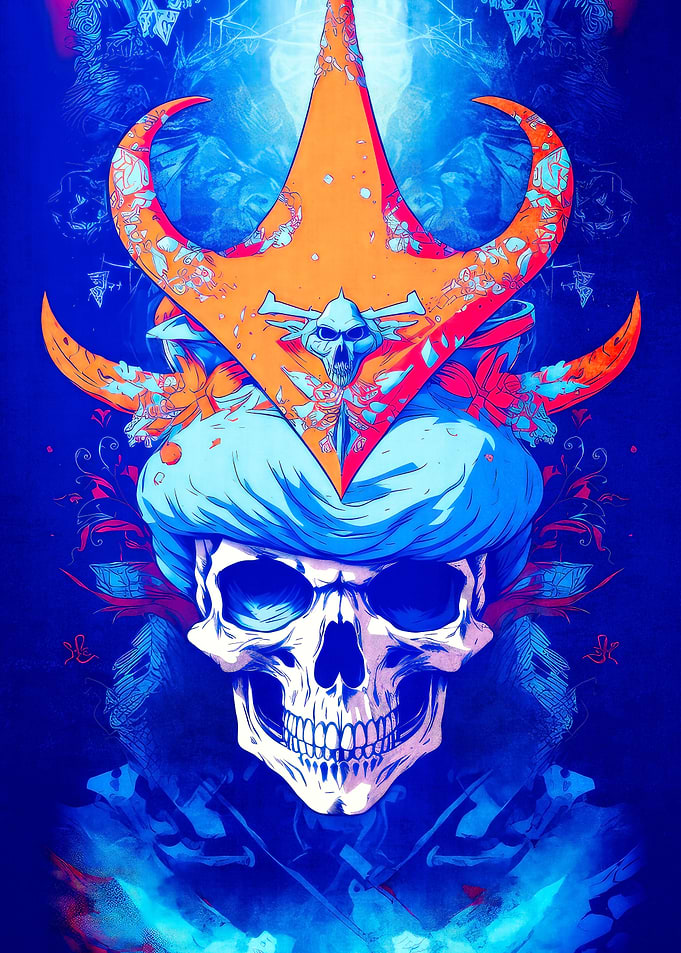 Psychedelic Sami Skull 2