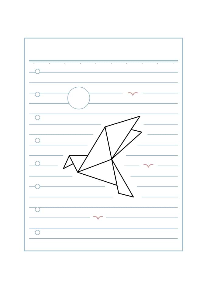 Japanese Origami Bird