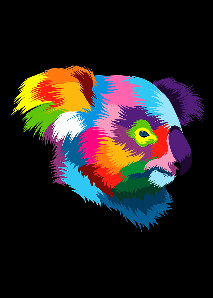Abstract koala