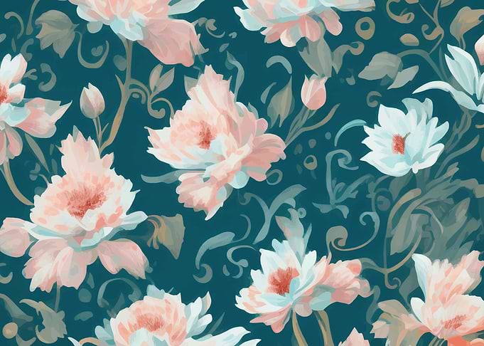 Cute Floral Pastel Colors