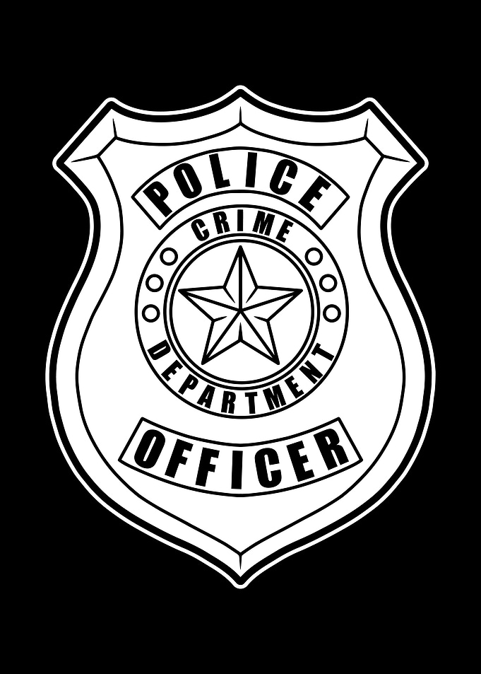 Police Officer BnW 06
