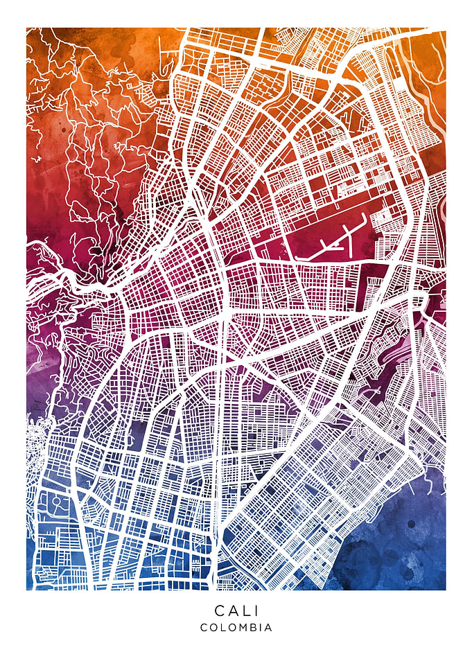 Cali Colombia Map