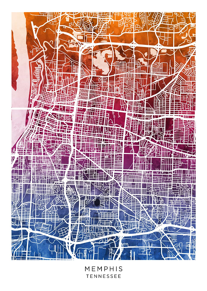 Memphis Tennessee Map